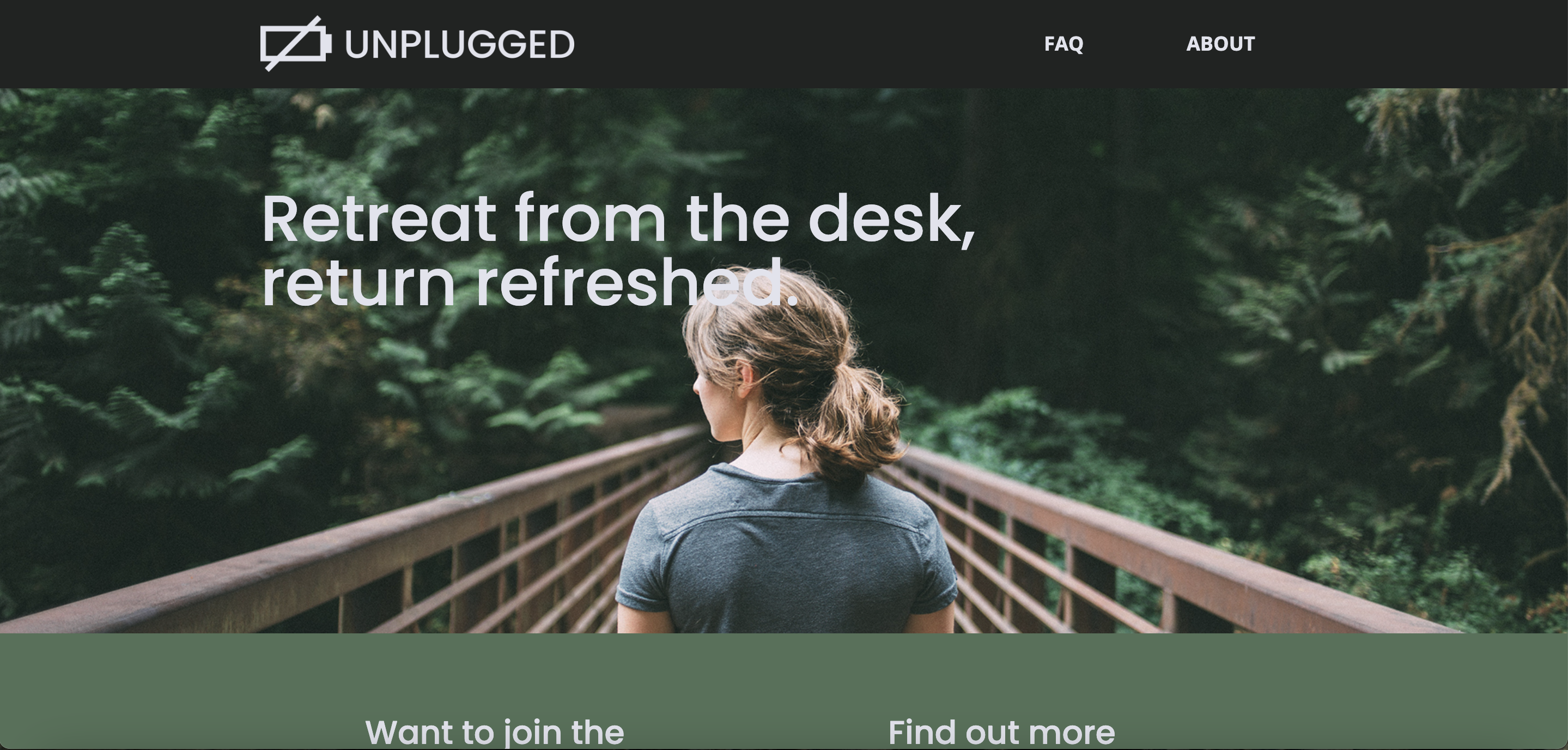 unplugged website screenshot